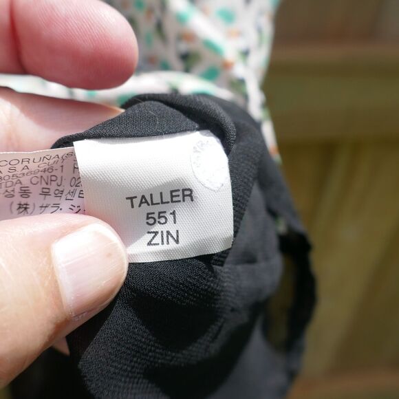 Zara Trafaluc Short Sleeve Mini Dress Toucan Bird Small Fit Flare Viscose Poly - Picture 5 of 7